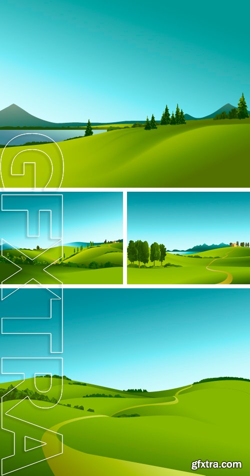 Stock Vectors - Rural landscape