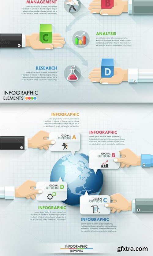 CM Hands Teamwork Infographics 342565