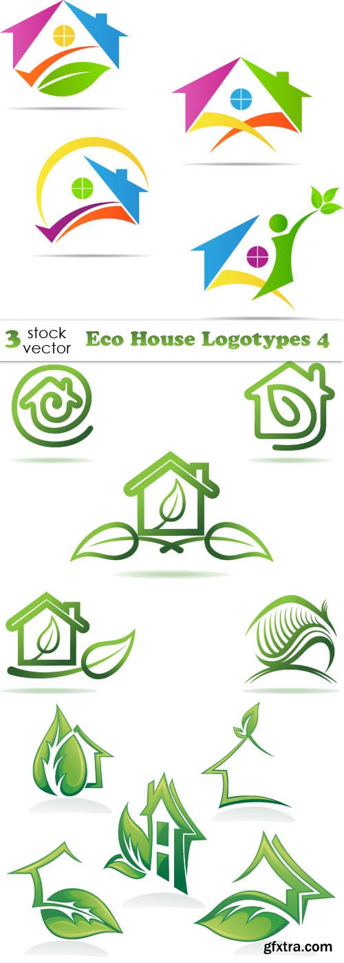 Vectors - Eco House Logotypes 4