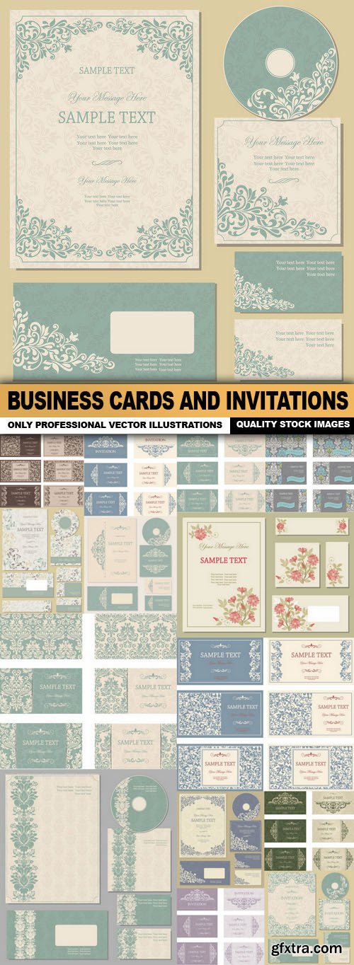 Business Cards And Invitations - 15 Vector