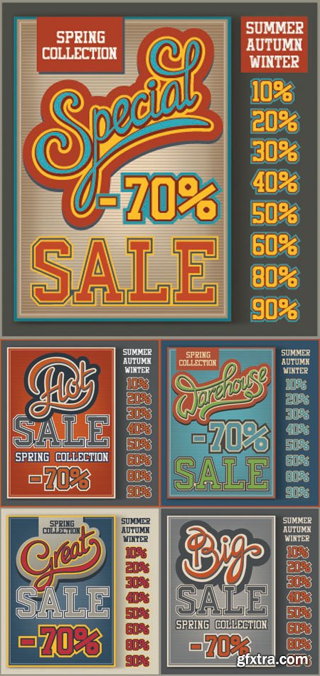 Sale Poster Design Elements Vector