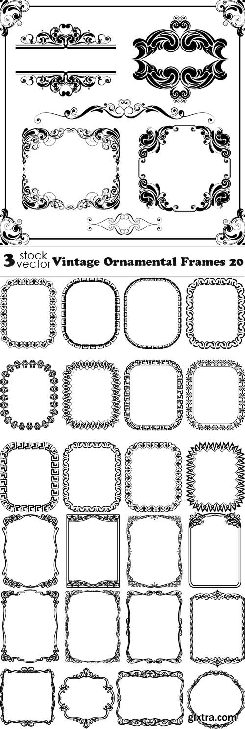 Vectors - Vintage Ornamental Frames 20