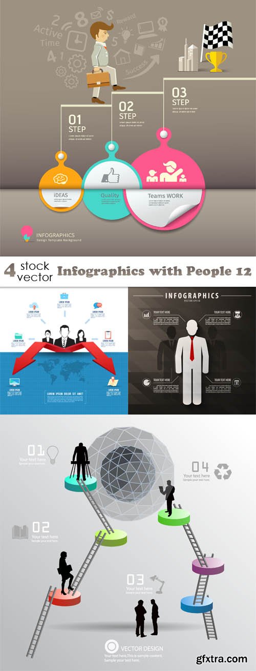 Vectors - Infographics with People 12