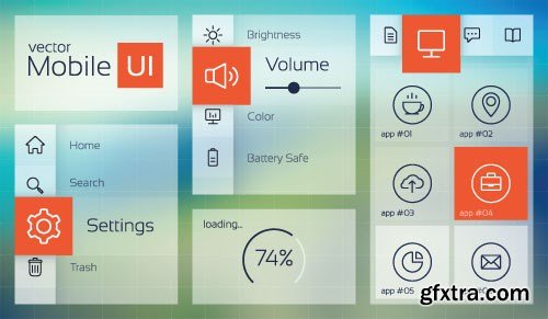 UI Design Concept - 25x EPS