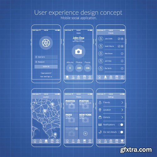 UI Design Concept - 25x EPS