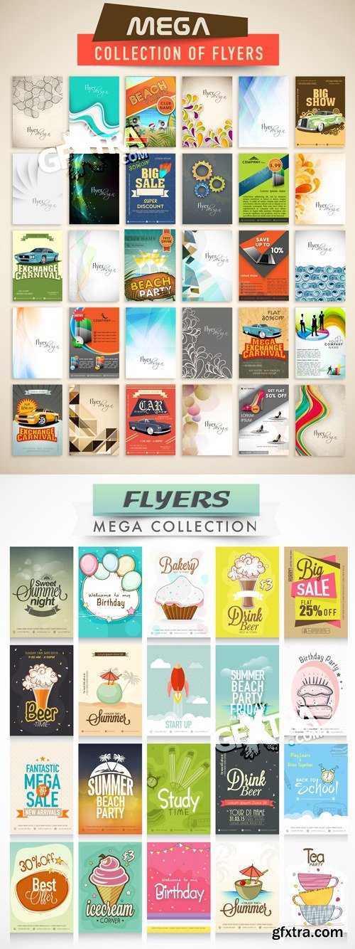 Flyers Collection Vector