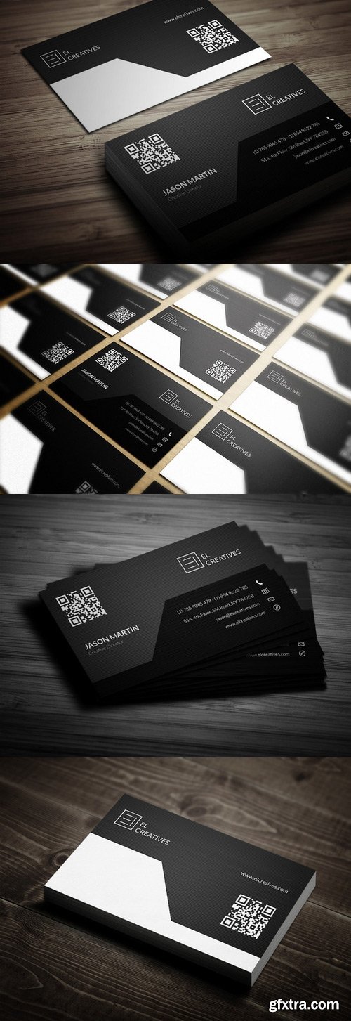 CM - Corporate Dark Business Card 338701