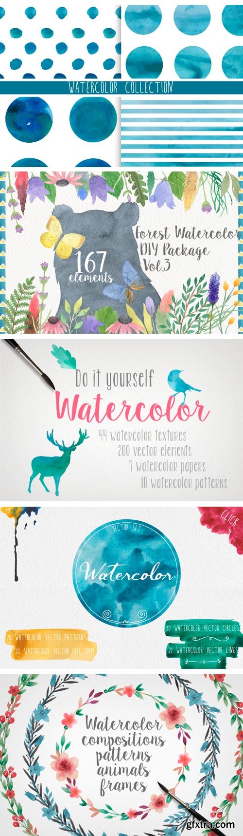 CM 318519 - 1100+ Watercolor Bundle