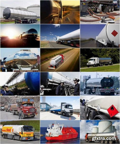 Collection of truck tractor gasoline tank truck ship railway tank tanker 25 HQ Jpeg