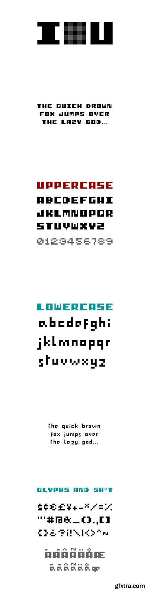 I PIXEL U - Typeface