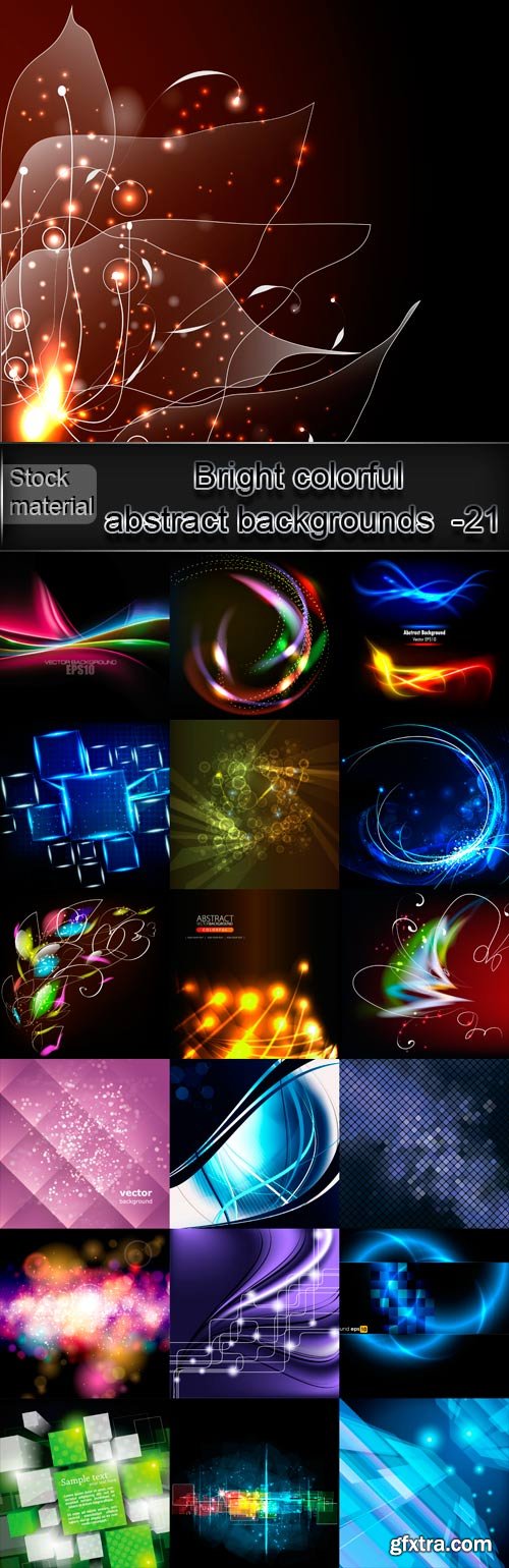 Bright colorful abstract backgrounds vector -21