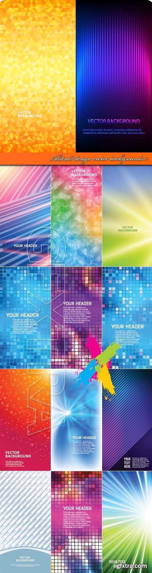 Abstract design vector backgrounds 2