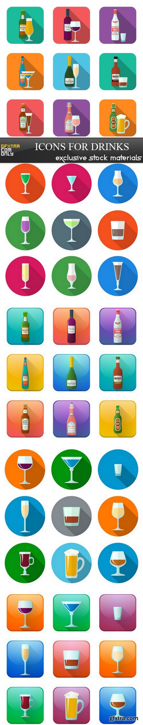 Icons for drinks