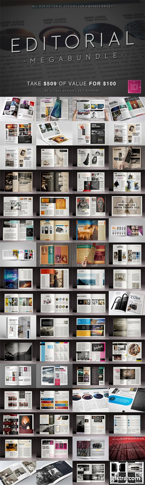 CM Editorial Megabundle 344218 - 34 Magazines Templates