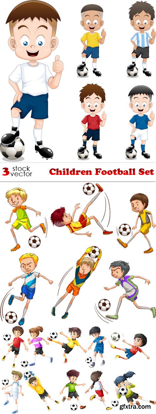 Vectors - Children Football Set