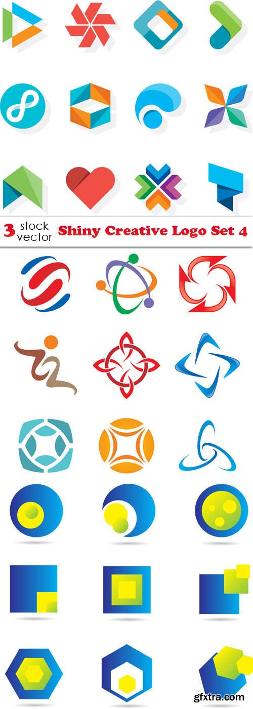 Vectors - Shiny Creative Logo Set 4