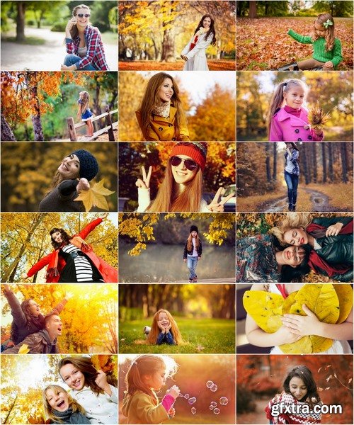 Collection of autumn forest girl woman kid landscape 25 HQ Jpeg