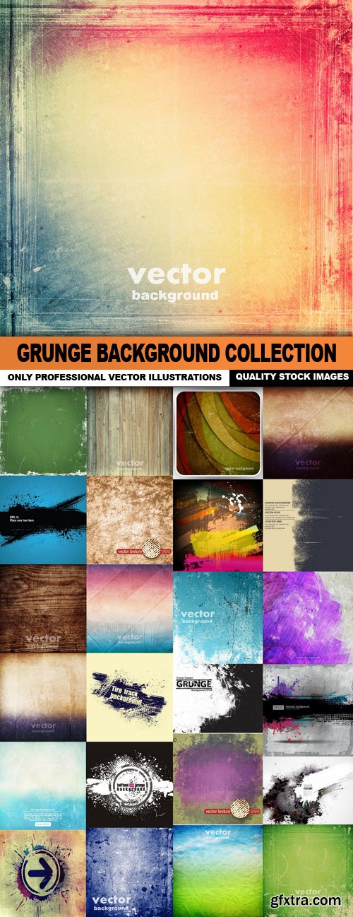 Grunge Background Collection - 25 vector