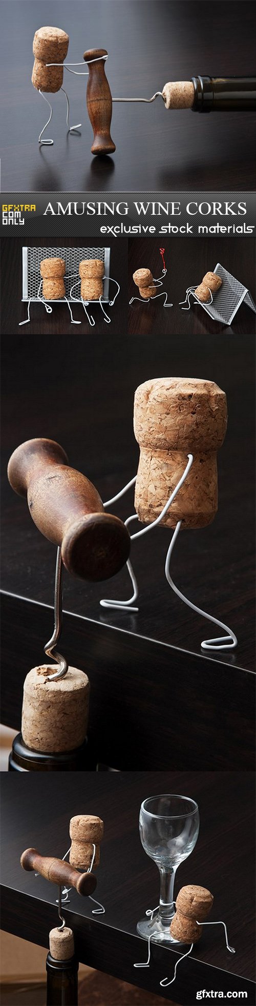 Amusing Wine Corks - 5 UHQ JPEG