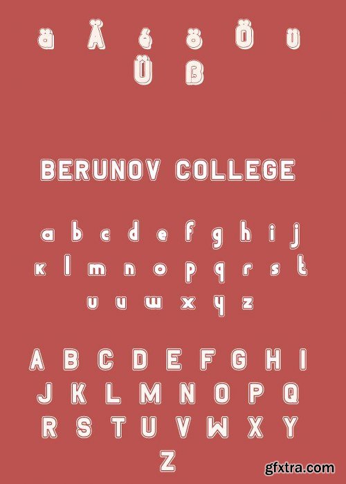 Berunov Extended Font Family - 6 Fonts