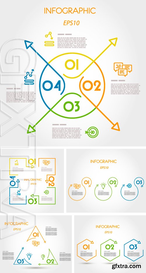 Stock Vectors - Colorful linear infographic . infographic concept