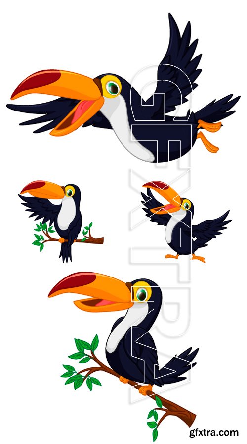 Stock Vectors - Happy toucan bird cartoon