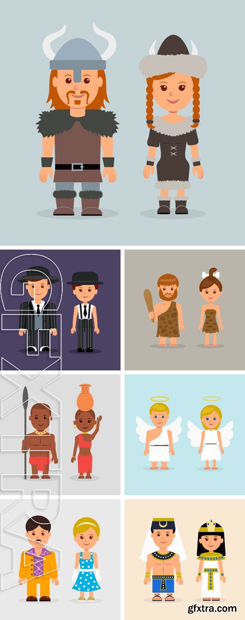 Stock Vectors - Illustration of a man and a woman