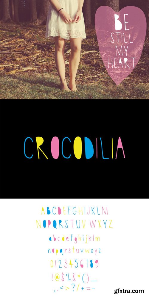 Hand Drawn Font - Crocodilia - CM 28894