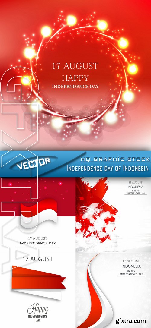 Stock Vector - Independence day of Indonesia
