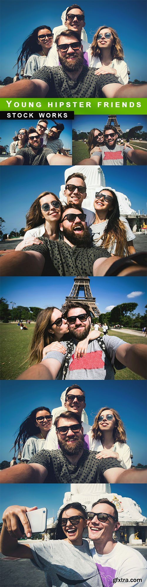 Young hipster friends - 6 UHQ JPEG