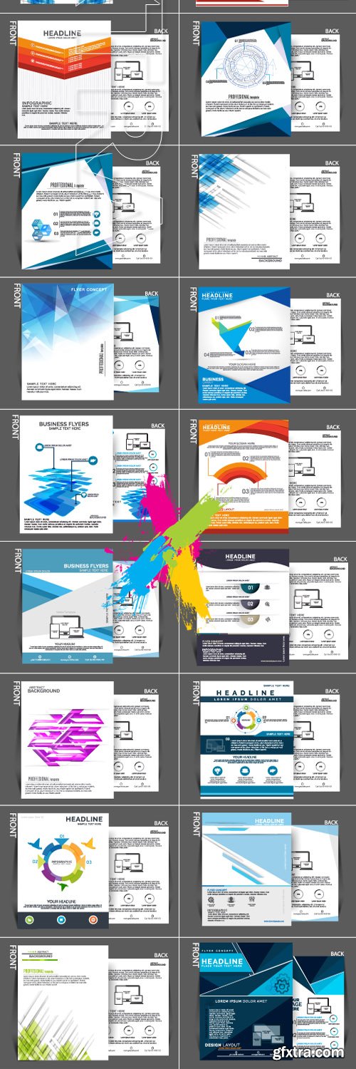 Brochure and flyer design template vector 30