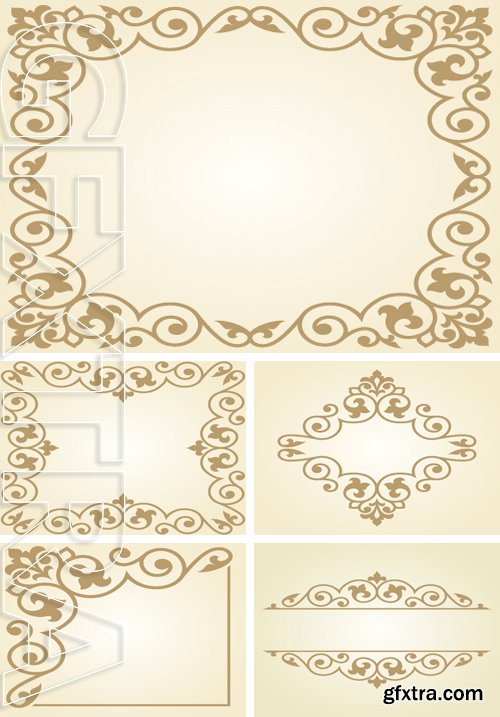 Stock Vectors - Russian traditional carving ornament. Invitation card