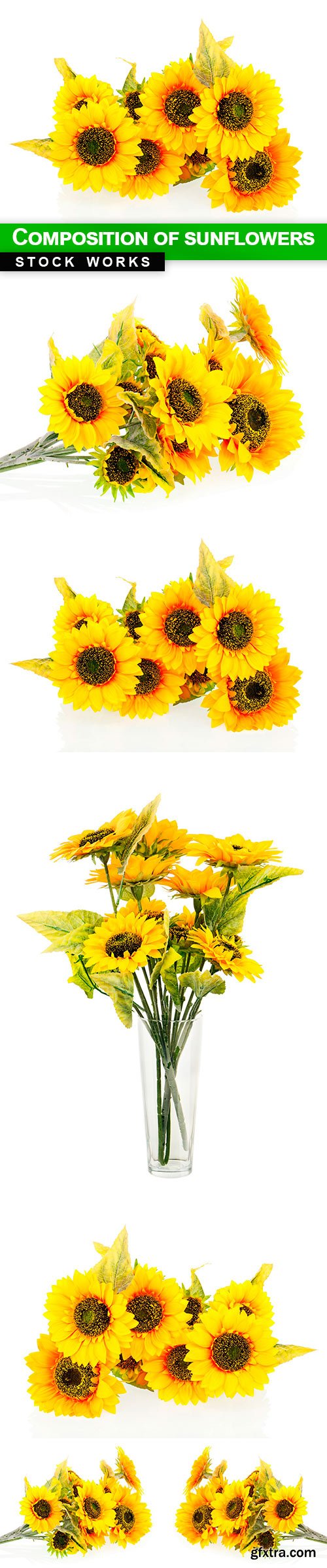 Composition of sunflowers - 6 UHQ JPEG