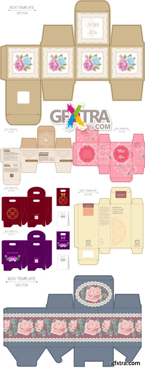 Box Templates Vector