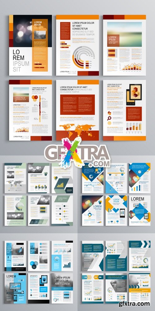 Business Brochure Templates Vector 7