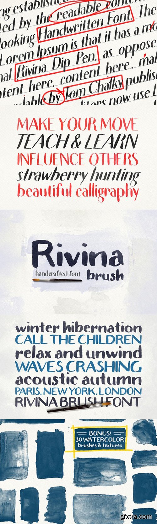 CM - 63% Off - Rivina Font Bundle 346279