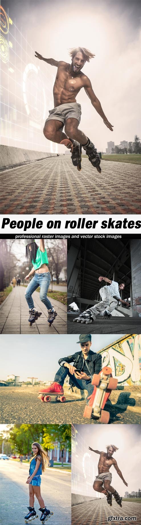 People on roller skates