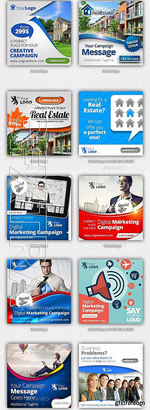 GraphicRiver - 56 Instagram Design Templates - 5 in 1 Bundle 12487586