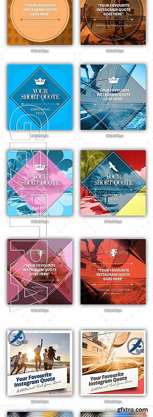 GraphicRiver - 56 Instagram Design Templates - 5 in 1 Bundle 12487586