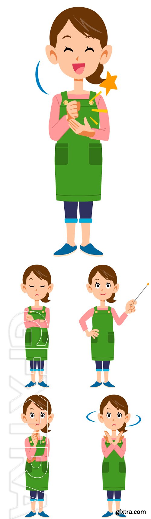 Stock Vectors - Housewife. Vector illustration