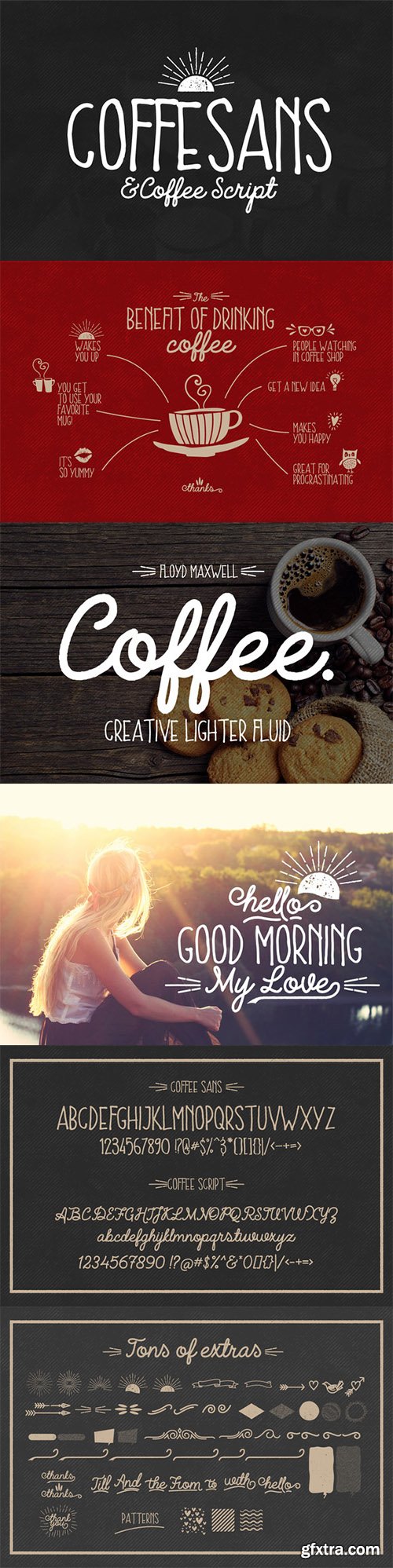 CM Coffee Font + Extras 346809