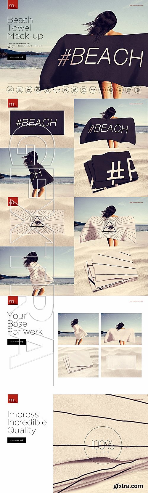 CM - Beach Towel Mock-up 347095