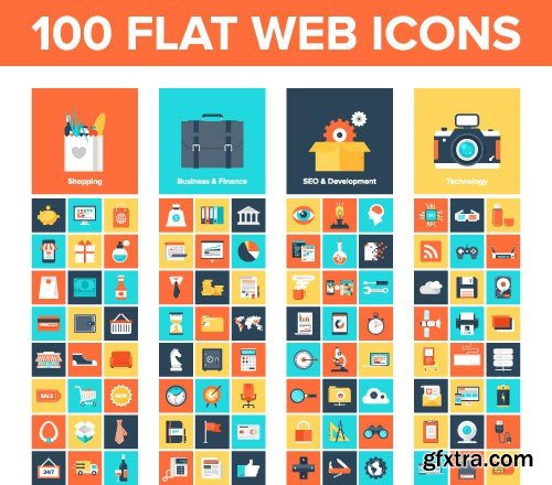 Flat Icon Vector Collection - 40x EPS