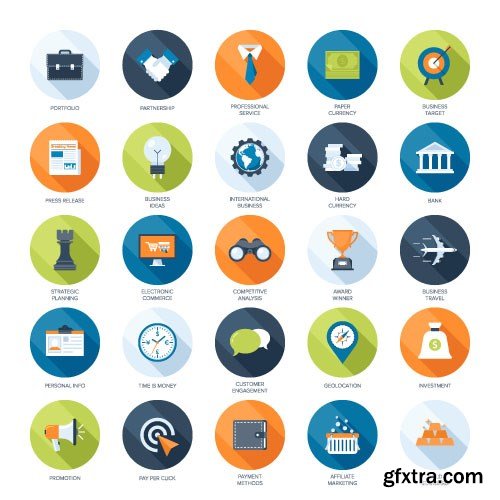 Flat Icon Vector Collection - 40x EPS