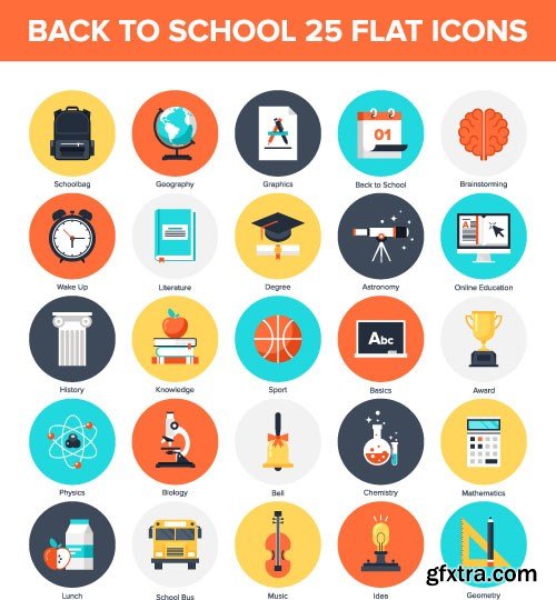 Flat Icon Vector Collection - 40x EPS