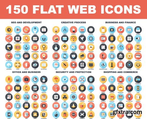 Flat Icon Vector Collection - 40x EPS