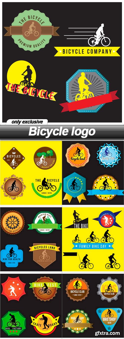 Bicycle logo - 7 EPS