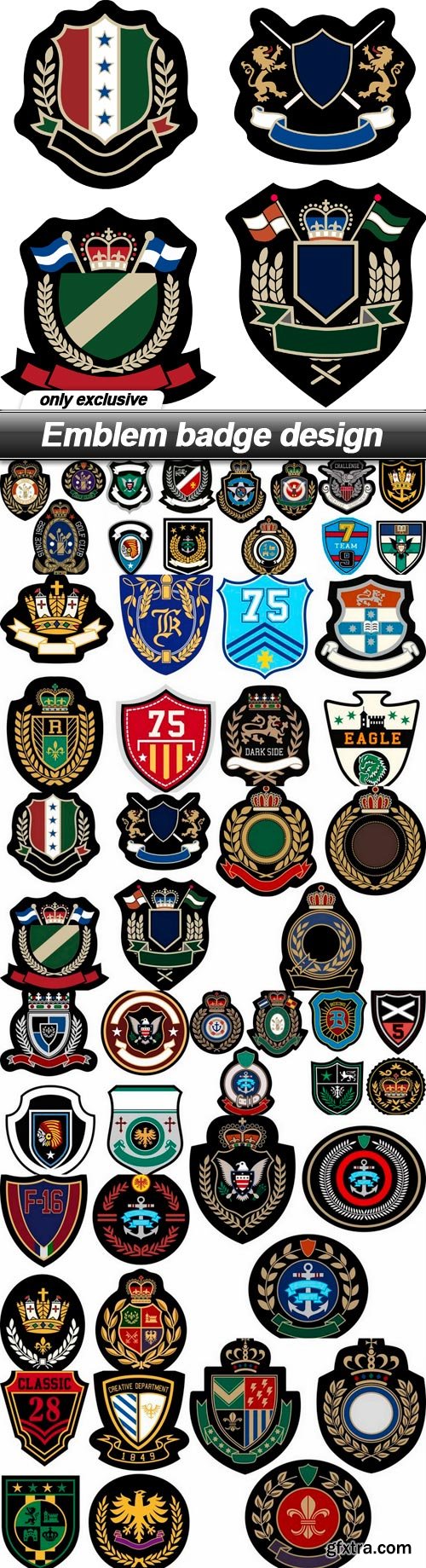 Emblem badge design - 15 EPS