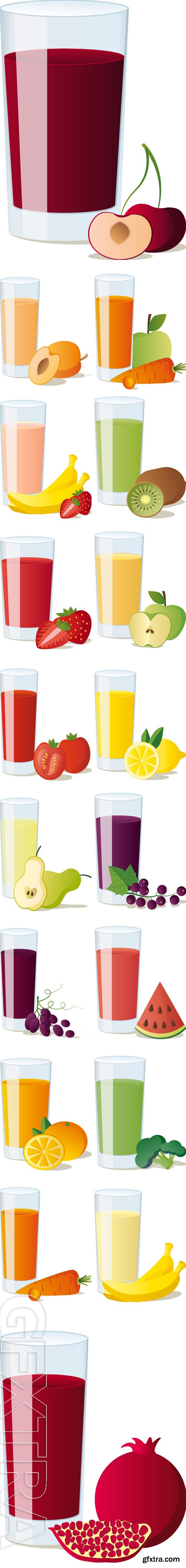 Stock Vectors - Fruit juice, fresh. Vector