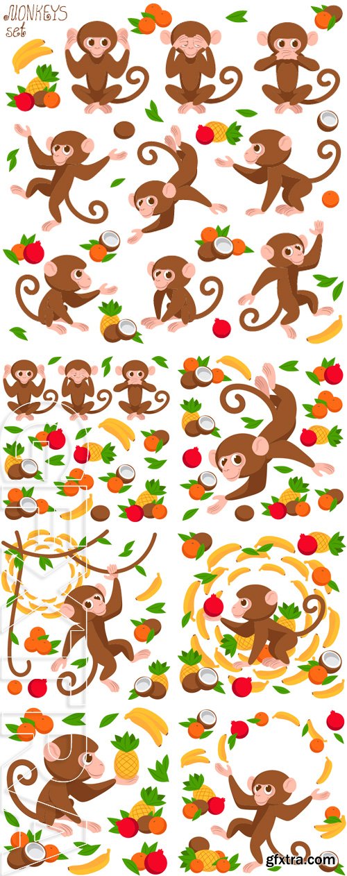 Stock Vectors - Monkey. Vector art